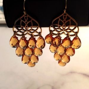 Topaz Chandelier Earrings - Fp*